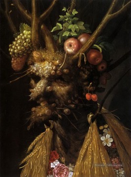 Les quatre saisons en une tête Giuseppe Arcimboldo Nature morte classique Peinture à l'huile